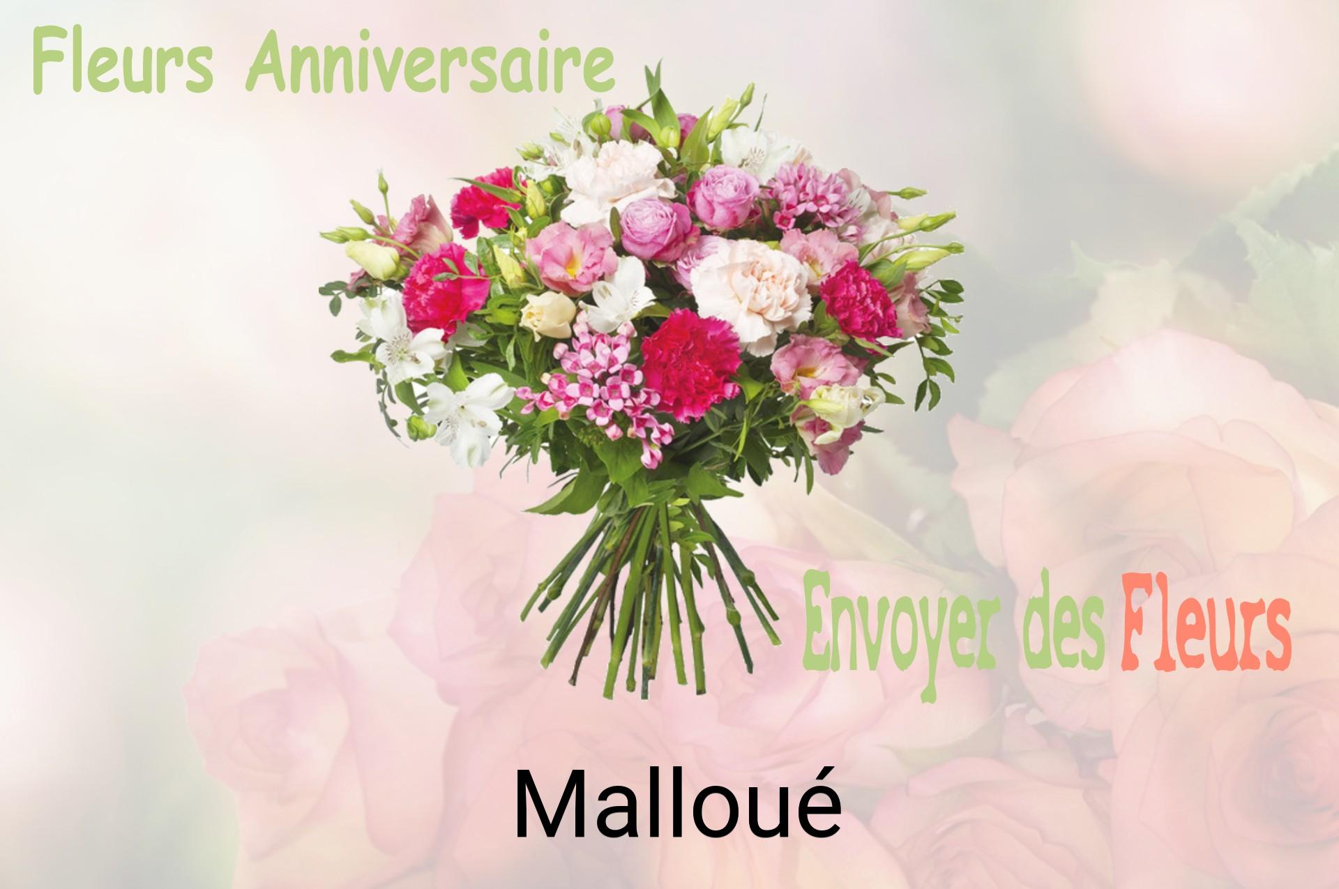 Bouquet de fleurs d’anniversaire livré à Malloué